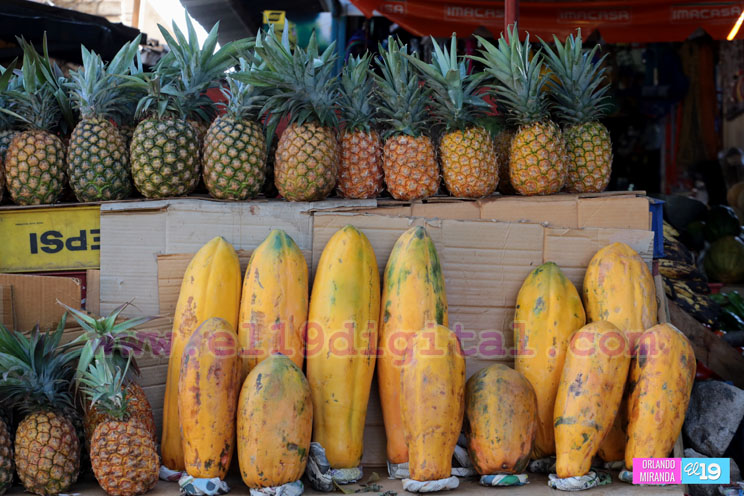 Venta de mariscos y frutas de temporada en los mercados capitalinos